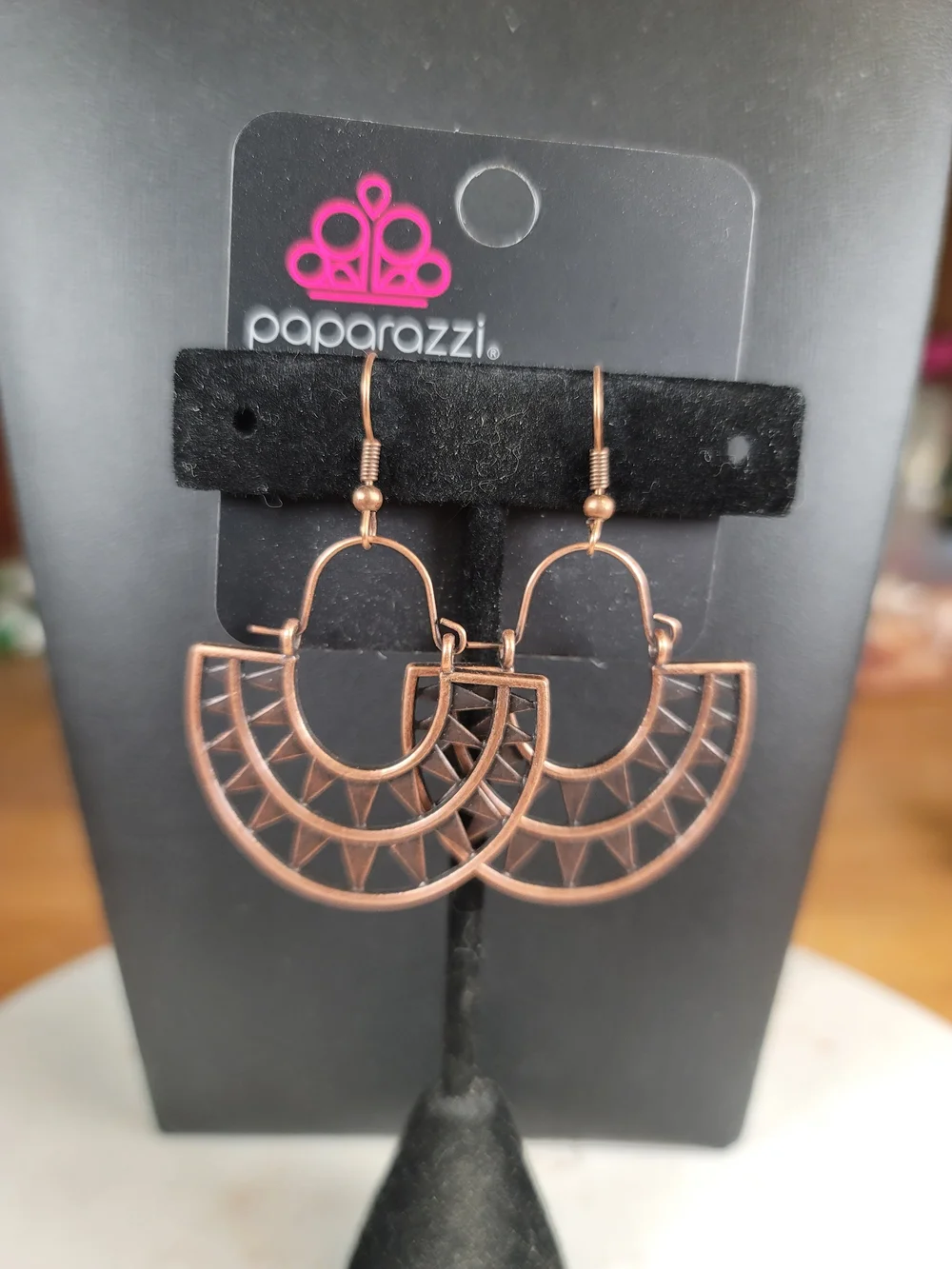 Paparazzi Copper Egyptian Revival Hoop Earrings